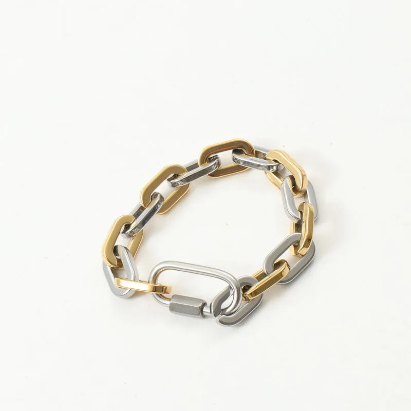 Mixed Metal Link Bracelet